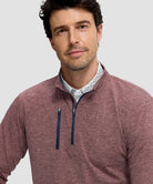 Quarter Zip Golf Pullover With Chest Pocket