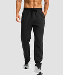 Fleece-Lined Zip Pockets Stretch Tapered Pants