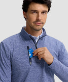 Quarter Zip Golf Pullover With Chest Pocket