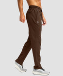 Fleece-Lined Zip Pockets Stretch Tapered Pants