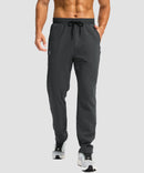 Fleece-Lined Zip Pockets Stretch Tapered Pants