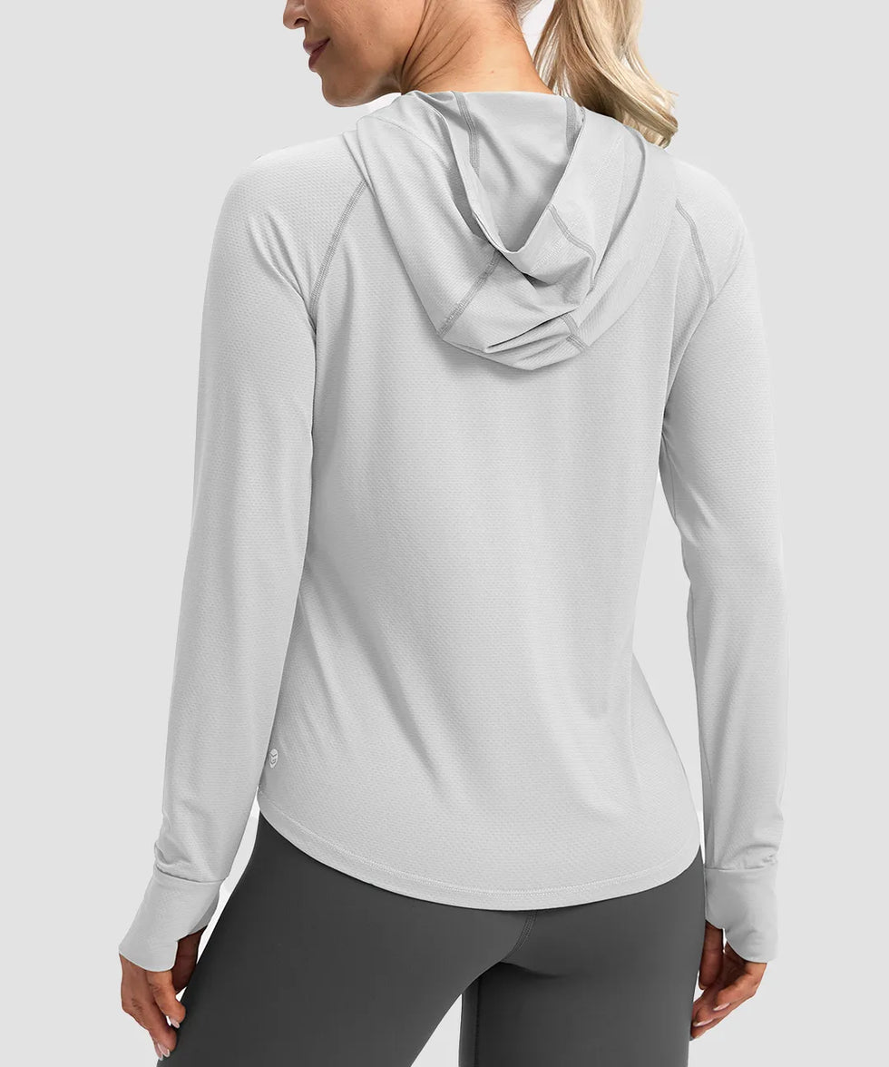 UV Protection Zip Up Hooded Jacket