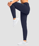Elastic Waist Zip Pockets Jogger