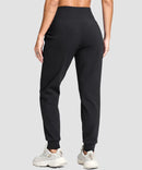 Slim Fit Zip Pockets Thermal Joggers