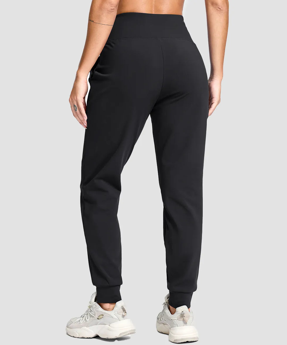 Slim Fit Zip Pockets Thermal Joggers