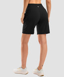 Flat High Waist Bermuda Short 9''