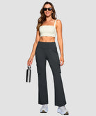 High Waist 6 Pockets Cargo Flare Leggings