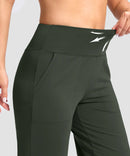 High Waist Wide Leg Capri