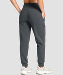 Slim Fit Zip Pockets Thermal Joggers