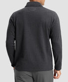 Contrast Color Quarter-Zip Fleece Pullover