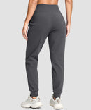 Slim Fit Zip Pockets Thermal Joggers