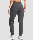 Slim Fit Zip Pockets Thermal Joggers