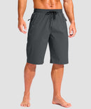 Drawstring With 3 Pockets Swim Short 11''