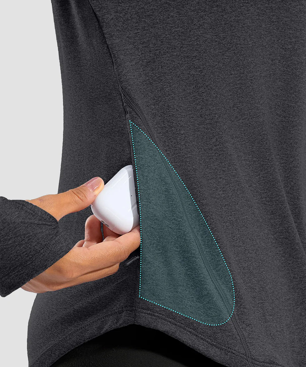 Dry Fit With Zipper Pocket Long Sleeve