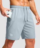 Elastic Waist Zipper Pockets Shorts 5''/7''/9''