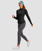 Mock Neck Zip Pockets Fleece Long Sleeve