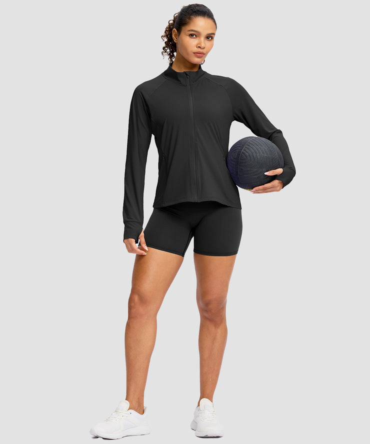 UV Protection Zip Up 4 Pockets Jacket