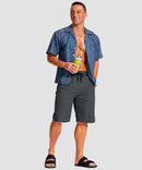 Drawstring With 3 Pockets Swim Short 11''