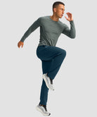 Fleece-Lined Zip Pockets Stretch Tapered Pants