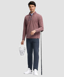 Quarter Zip Golf Pullover With Chest Pocket