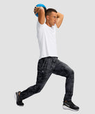 Fleece-Lined Zip Pockets Stretch Tapered Pants