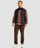Fleece-Lined Zip Pockets Stretch Tapered Pants