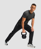 Fleece-Lined Zip Pockets Stretch Tapered Pants