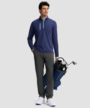 Quarter Zip Golf Pullover With Chest Pocket