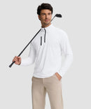 Quarter Zip Golf Pullover With Chest Pocket