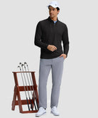 Quarter Zip Golf Pullover With Chest Pocket