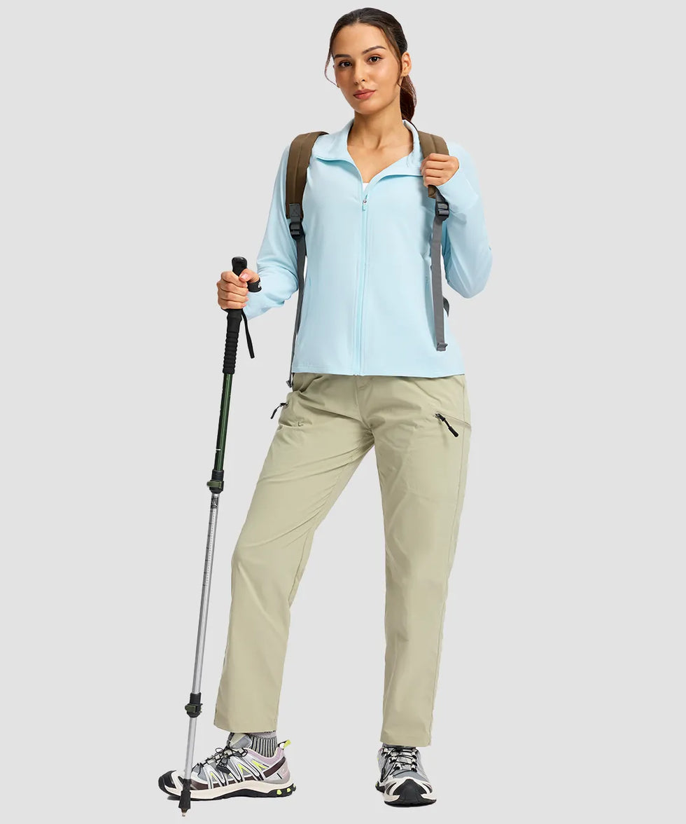 UV Protection Zip Up 4 Pockets Jacket