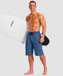 Drawstring With 3 Pockets Swim Short 11''