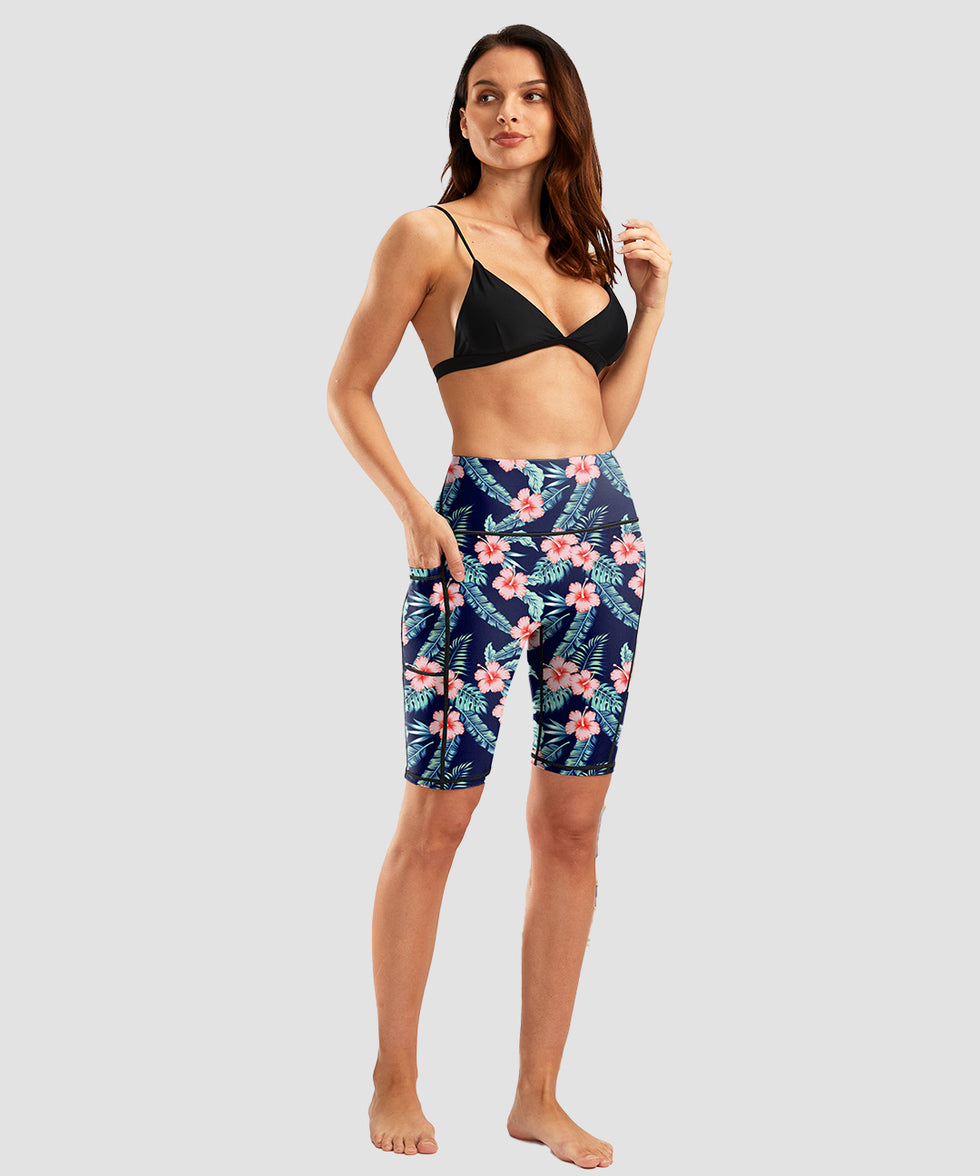 High Waist Pockets Lined Short 9''