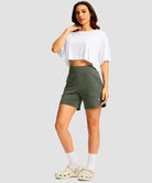 High Rise Pull-on Shorts 6''