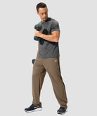 Contrast Drawstring Zip Pockets Pants
