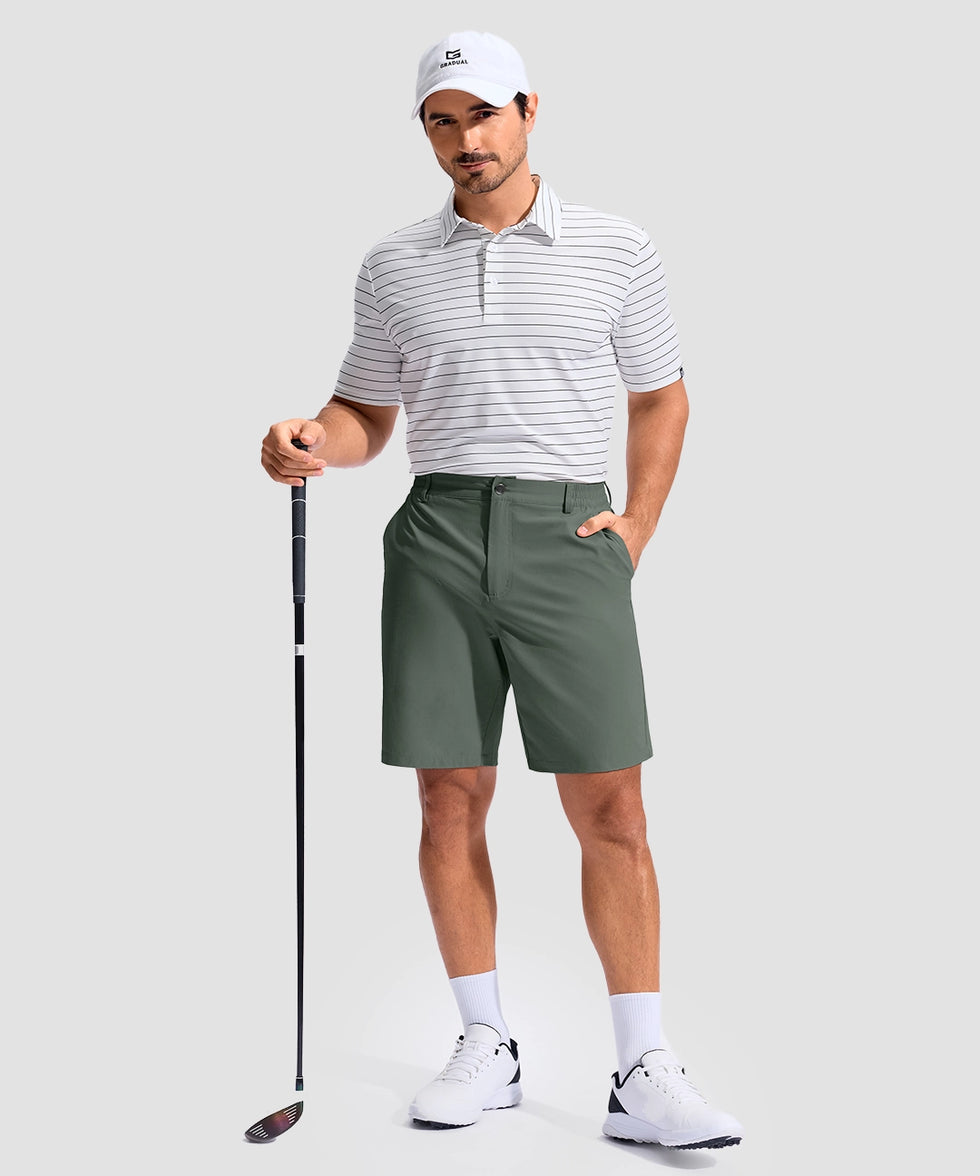 3 Pockets Men's 9" Golf Shorts