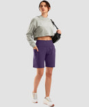 Flat High Waist Bermuda Short 9''