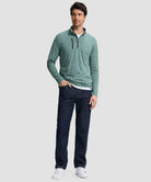 Quarter Zip Golf Pullover With Chest Pocket