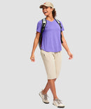 UV Protection V Neck Short Sleeve