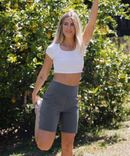 Flat High Waist Bermuda Short 9''