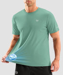 cooling upf 50+ performance t-shirt in mint green - front view