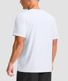 cooling upf 50+ performance t-shirt in white - back view