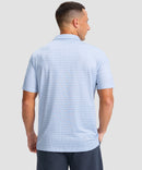 dry fit performance golf polo in arc arrow - back view