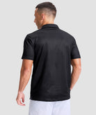 dry fit performance golf polo in golf clubs 2 black - back view