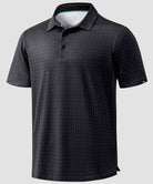 dry fit performance golf polo in golf clubs 2 black - product view