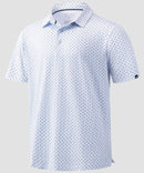 dry fit performance golf polo in golf clubs white - product view