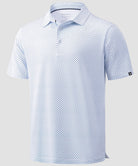 dry fit performance golf polo in white rocket - product view