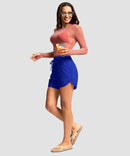 g-drykit™ high waisted pocket swim shorts in bright blue - on model view