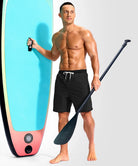 men's compression liner 4 pockets board short 7'' in black - matching outfits view