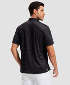men's dry fit printed golf polo in golf clubs back - back view